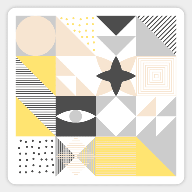 Geometric Pattern Sticker by mariacaballer